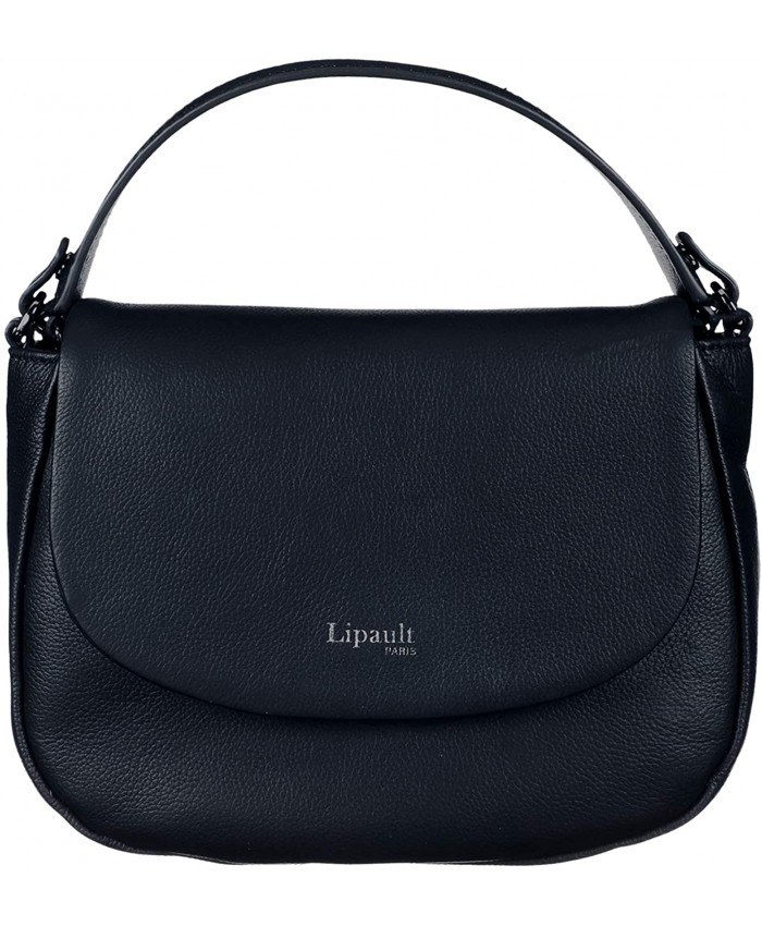 Lipault - Plume Elegance Saddle Bag - Chain Strap Shoulder Top Handle Handbag for Women - Navy Handbags