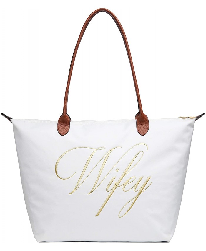 Bridal Shower Gift for Bride Gifts - Bride Bag Wifey Bag Bride Tote Bag for Wedding Day and Honeymoon! Bachelorette Gifts For Bride to be Gifts for Her Wifey Gifts Engagement Gifts for Women