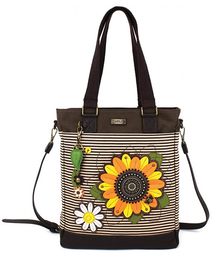 Chala Work Tote - Sunflower - Brown Stripe Handbags