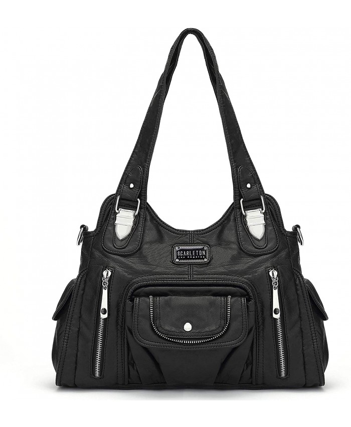 Scarleton Satchel Handbag for Women Purses for Women Shoulder Bags for Women Tote Purse H163501 - Black