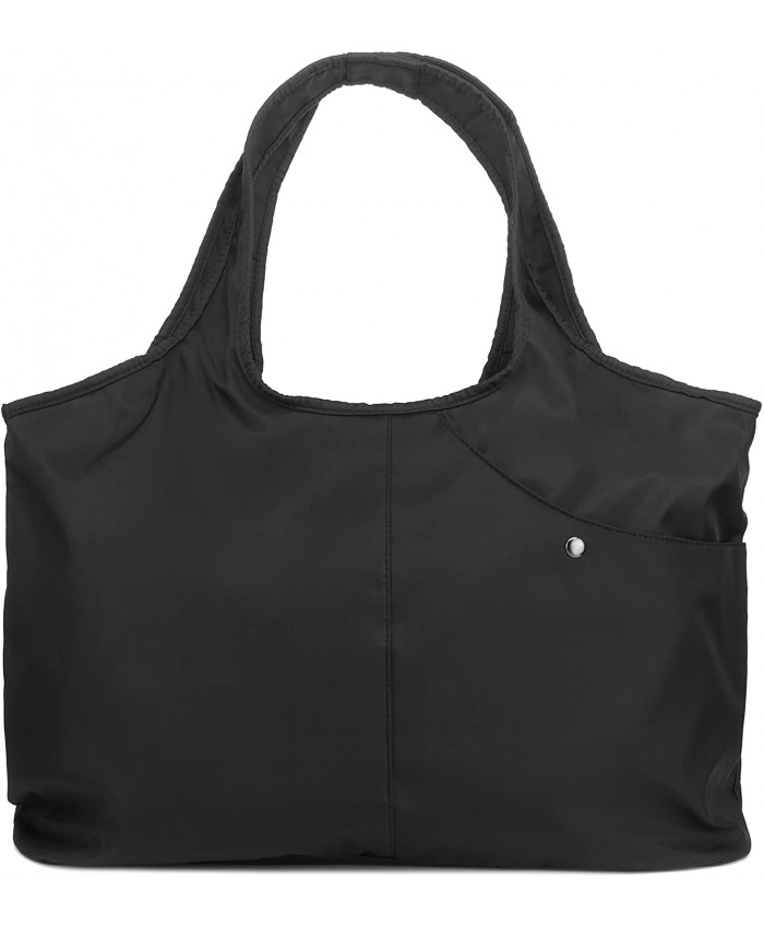 ZOOEASS Women Fashion Large Tote Shoulder Handbag Waterproof Tote Bag Multi-function Nylon Travel Shoulder New Black