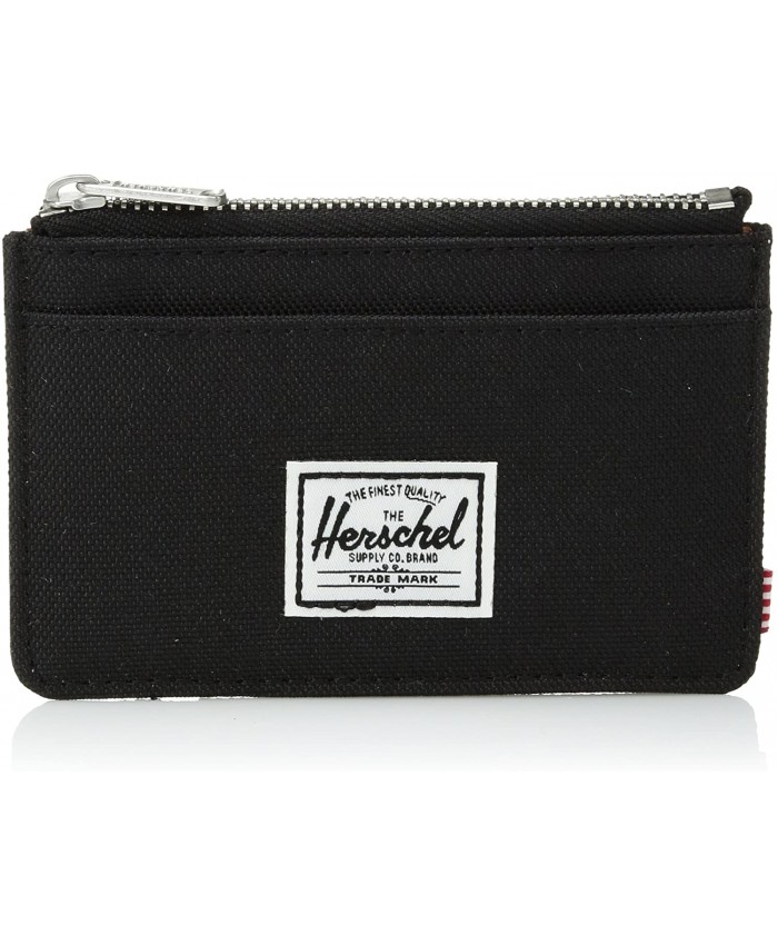 Herschel unisex adult Oscar Rfid Zip Wallet black One Size US at Men’s Clothing store
