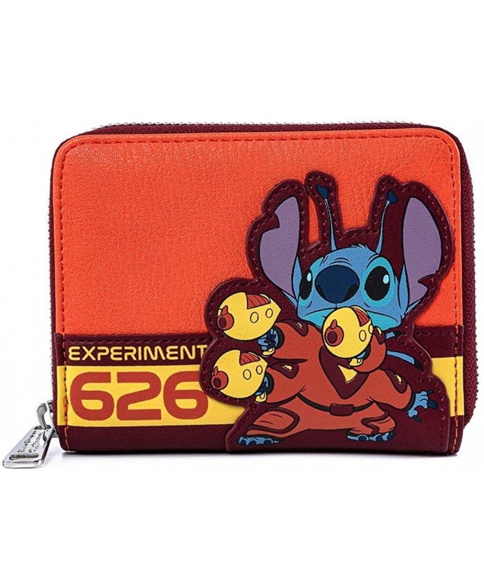 Loungefly Disney Stitch Experiment Faux Leather Zip Around Wallet at  Women’s Clothing store