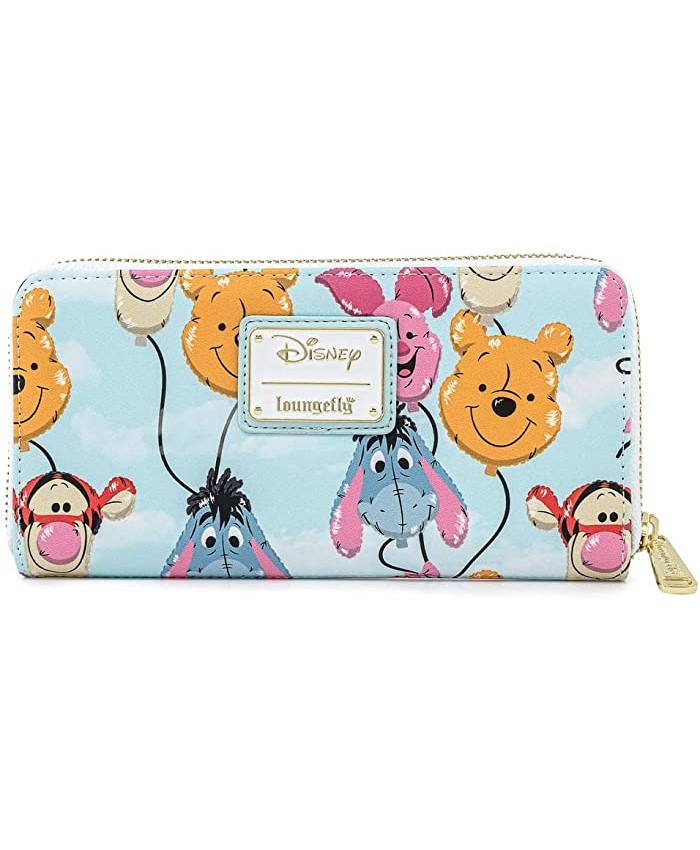 Loungefly Disney Winnie The Pooh Balloon Friends Zip Around Faux Leather Wallet