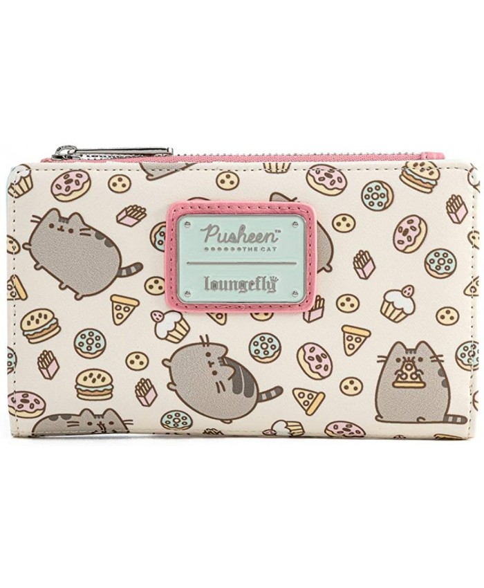 Loungefly Pusheen the Cat Snacks All Over Print Faux Leather Wallet at  Women’s Clothing store