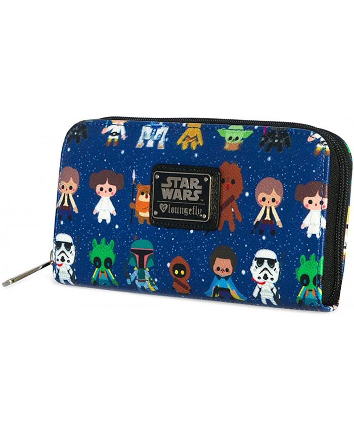 Loungefly Star Wars Baby Character Allover Print Zip Around Wallet at  Women’s Clothing store