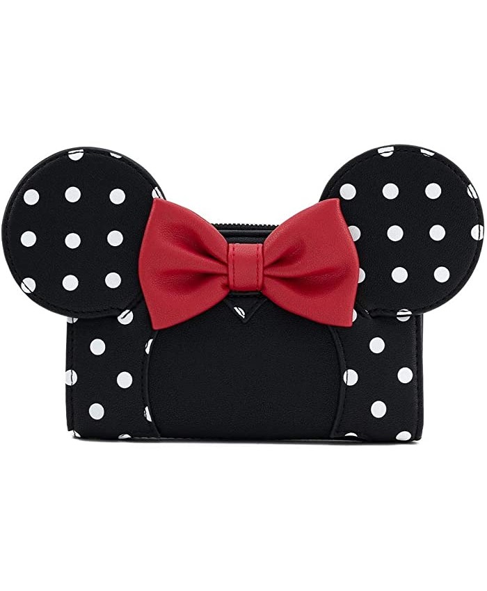Loungefly x Disney Minnie Mouse Polka Dot Cosplay Flap Wallet One Size Black White Red at  Women’s Clothing store