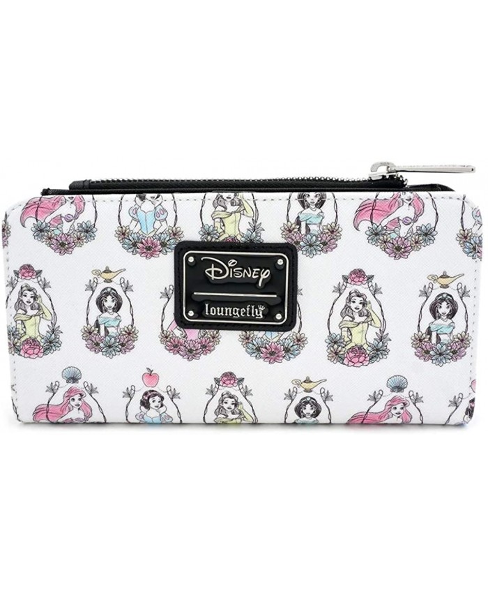 Loungefly x Disney Princess Portraits Allover-Print Wallet White Multi One Size at  Women’s Clothing store