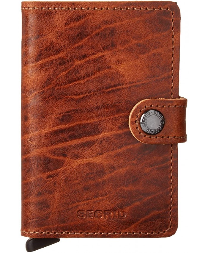 Secrid Mini Wallet Whiskey Dutch Martin Leather RFID Safe Holds up to 12 Cards at  Men’s Clothing store