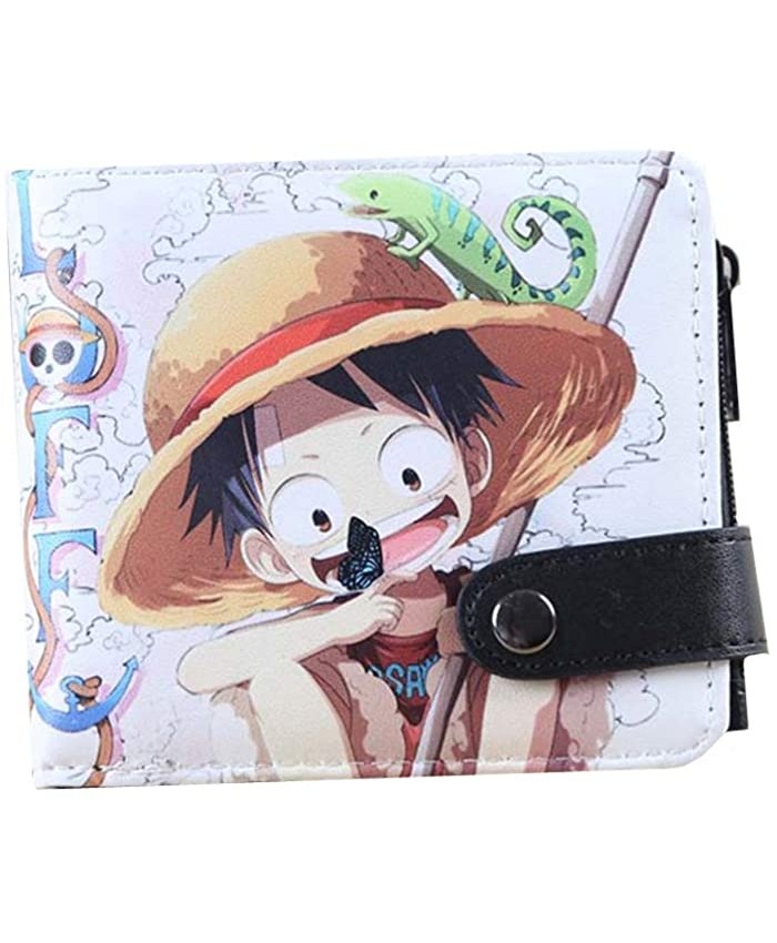 Veedyin Abaddon Anime Leather Wallet With Attached Flip Pocket Cosplay Bag for Men Women Boys ONE PIECE