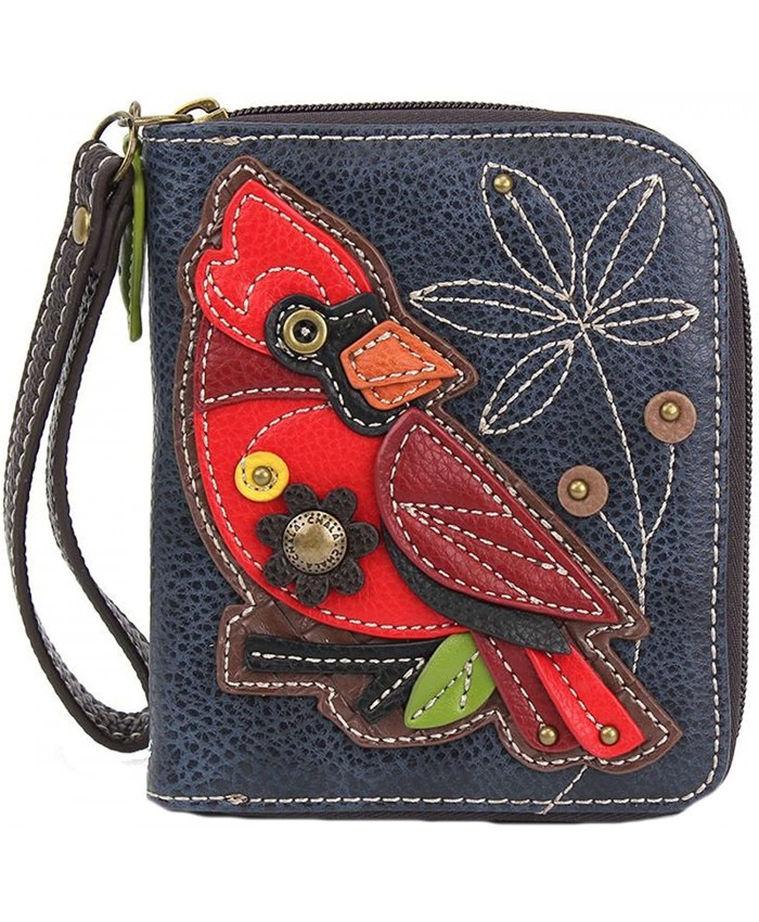 Chala Cardinal Zip-Around Wallet Wristlet Bird Lovers Handbags