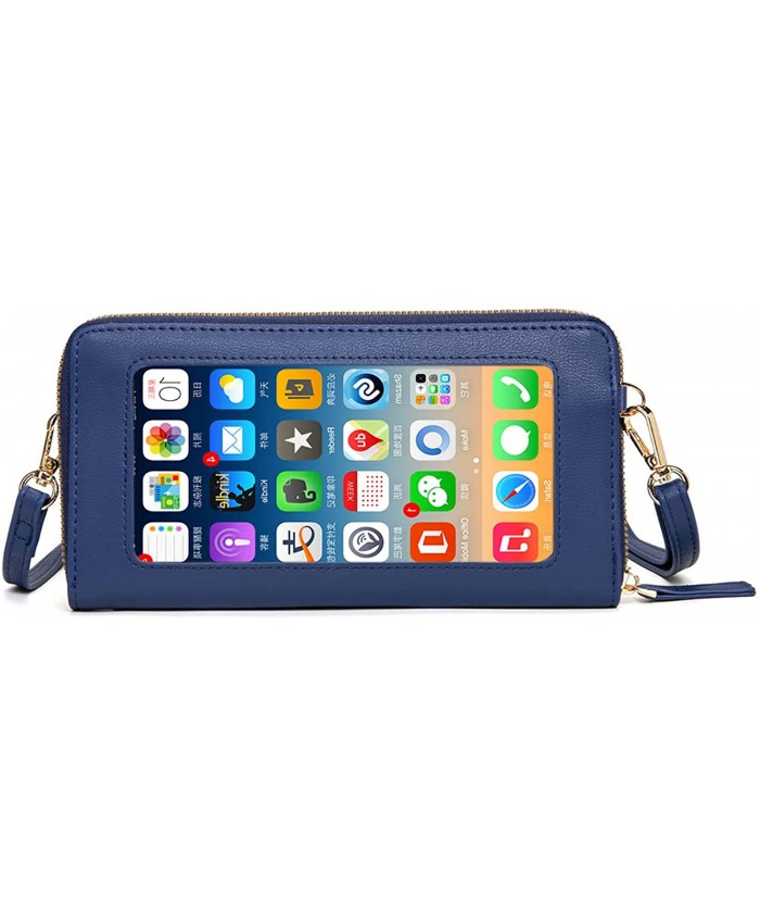 Women Touch Screen Purse Wristlet cell phone wallet RFID Protection Small Crossbody Phone Bag Handbags