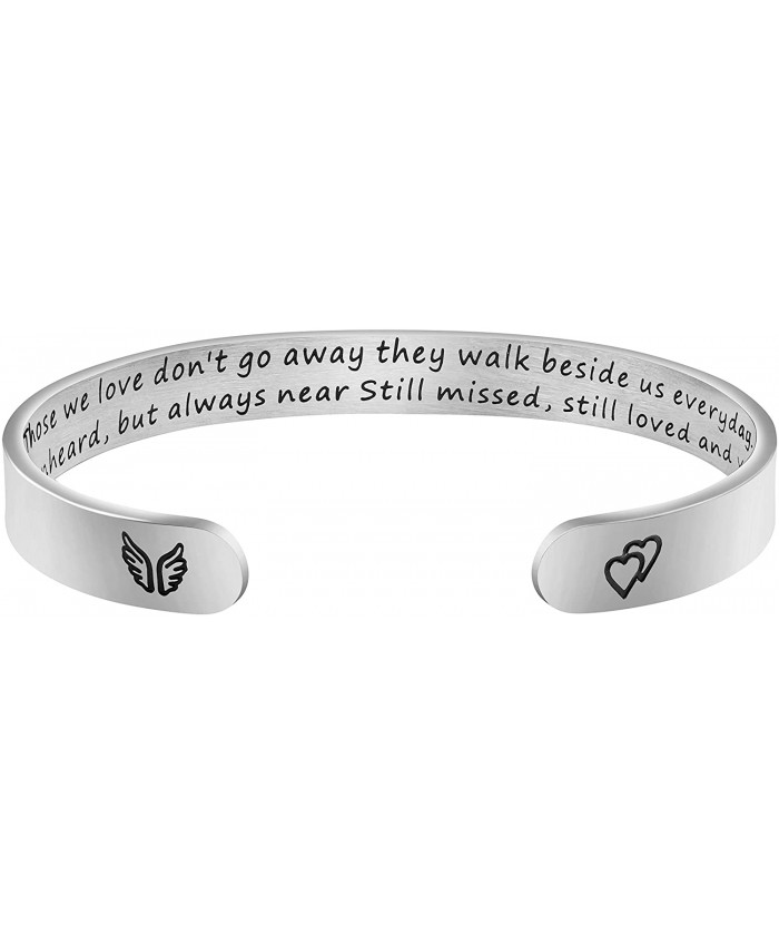 Joycuff Memorial Gift for Her Best Friend Sister Wife Sympathy Jewelry Bereavement Bracelet Loss of Mom Dad Loved One