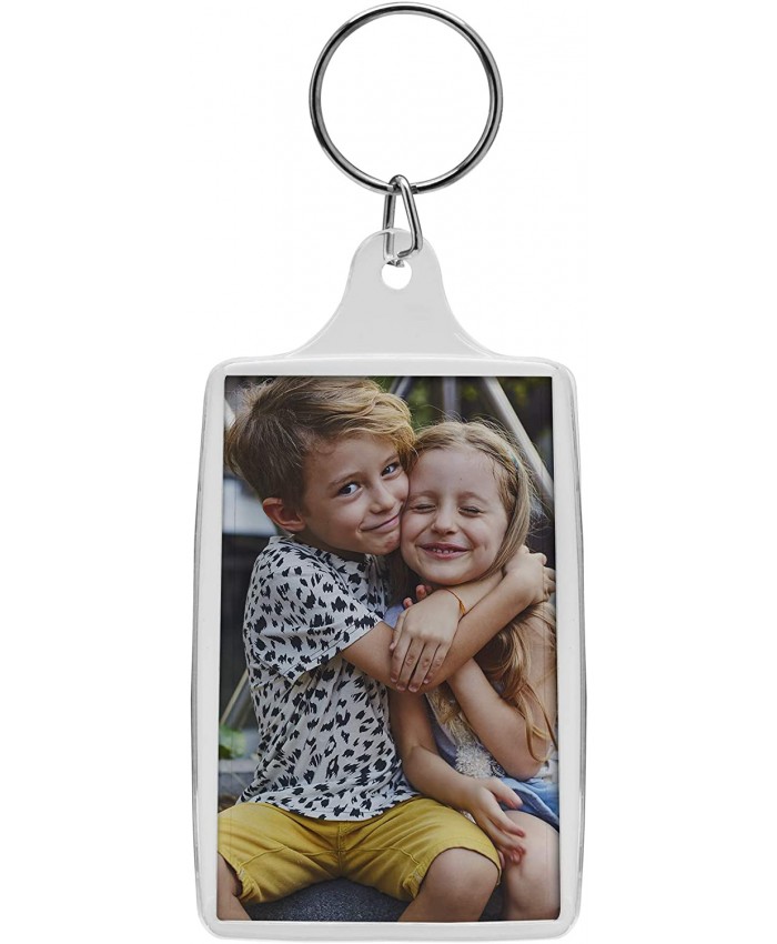 1.75 x 2.75 Acrylic Photo Keychains - 25 Pack at  Men’s Clothing store