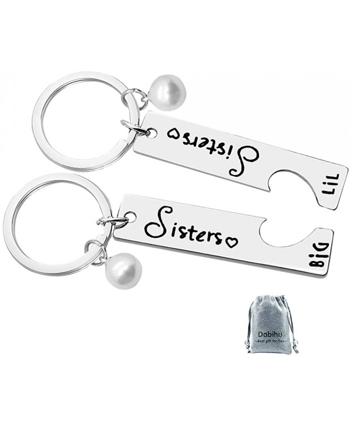 Big Sis Lil Sis Matching Keychain Set of 2 Gift for Big Sister Little Sister Best Friend Sister Gift for Big Sis Lil Sis from Sister Friendship Keychain Sister Keychains Family Jewelry at  Men’s Clothing store