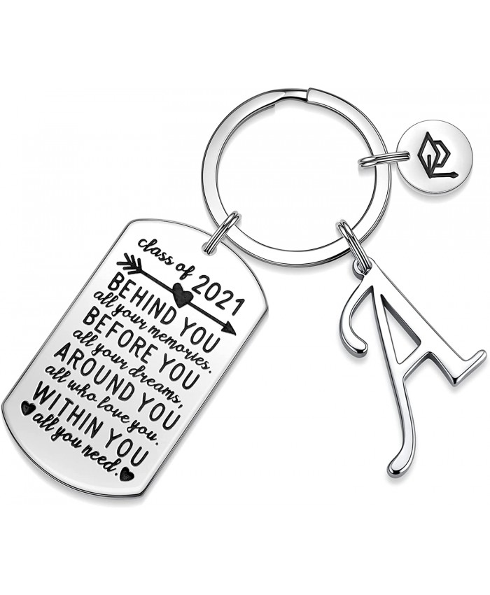 College Graduation Gifts for Her Meaningful Gifts Initial A Key Ring