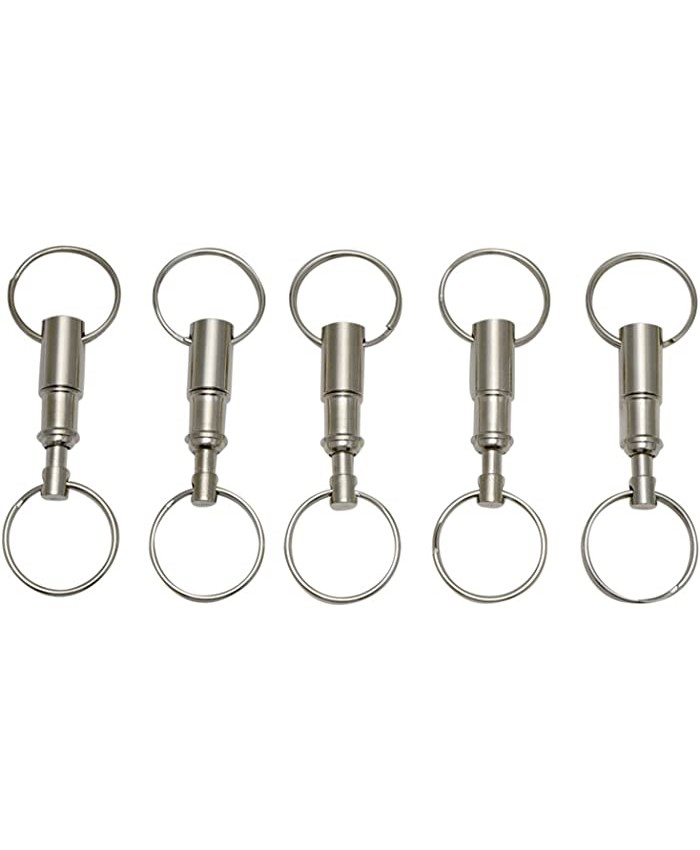 eBoot Detachable Pull Apart Key Rings Keychains 5 Pack