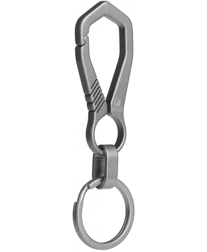 FEGVE Titanium Key Chain with Key Ring Carabiner Car Key Chains for Men and Women at  Men’s Clothing store
