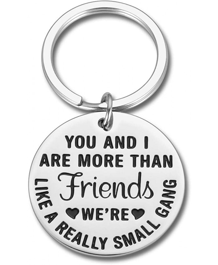 Funny Friendship Keychain Gift for BFF Best Good Friends Birthday Valentines Graduation Gifts for Women Men Coworker Girlfriends Teenage Girls Boys Appreciation Sisters Brother Him Her Key Ring at  Women’s Clothing store
