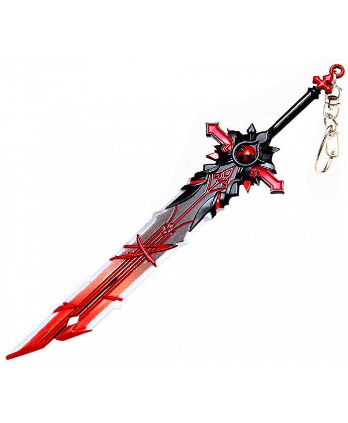 Genshin Impact Diluc Cosplay Prop Keychain Anime Figure Models Prop Keychain Decorations Collectible for Kids Anime Fans Gifts at  Men’s Clothing store