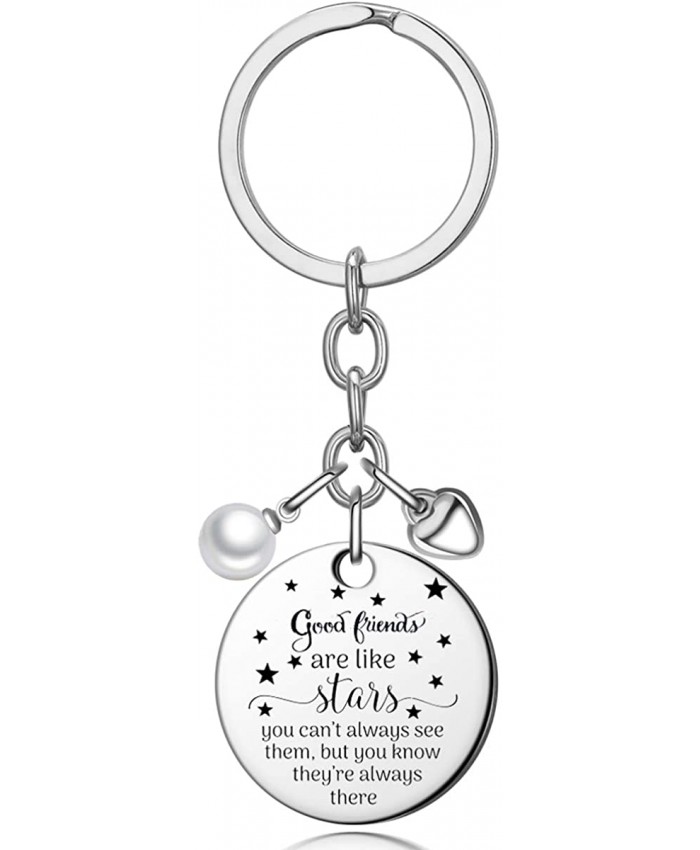 Good Friends Bestie Gifts for Her Keychain - Funny Best Friend Birthday Gift - Christmas Friendship Present Idea for Women Sister Coworker Roommate BFF Female Lady Silver 2# at  Women’s Clothing store