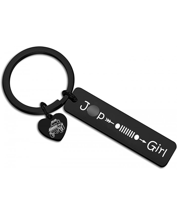 Jeep Girl Keychain Jeep Accessories Jeep Girl Gift Jeep Lover Keychain for Wrangler Women GirlsBKR-Jeep girl at  Women’s Clothing store