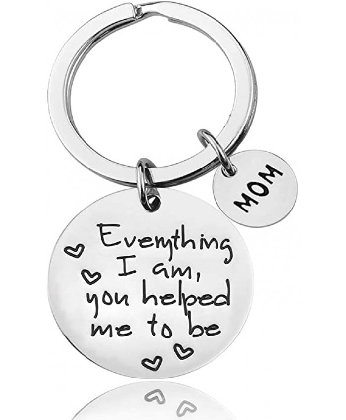 LanMa Mom Keychain Mothers Day Gifts from Daughter for Birthday Family Gift Everything I Am You Helped Me to Be