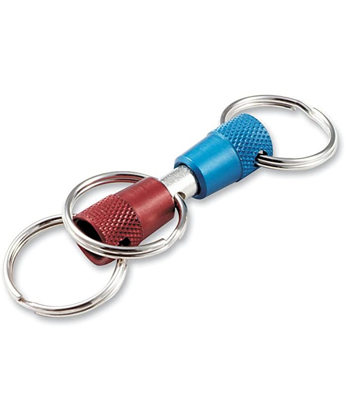 Lucky Line 3-Way Pull Apart Keychain 1 Pack Red Blue and Silver 71701