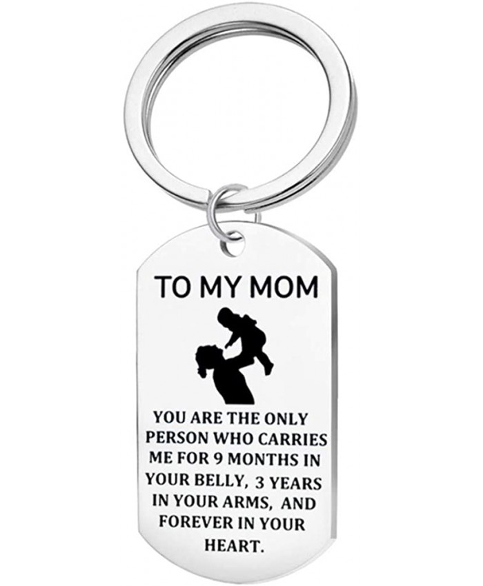 Mother's Day Gift Keychain Mom Birthday Gift from Daughter Son kids Remember I Love You