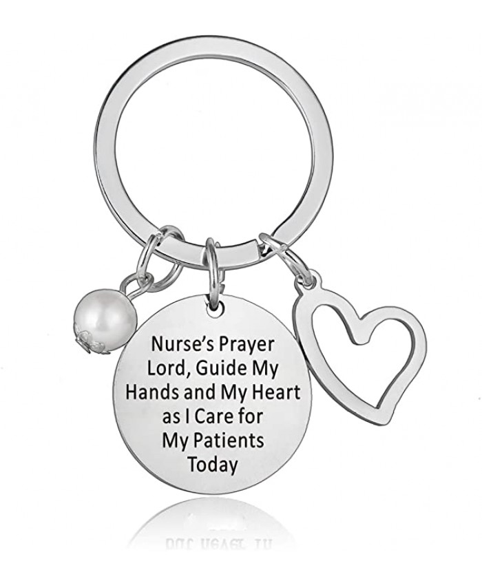 Nurse Gifts Nurse Keychain Nurse Prayer Keychain Graduation Gift Inspirational Jewelry Appreciation Gifts for Her Nurse's Prayer Lord