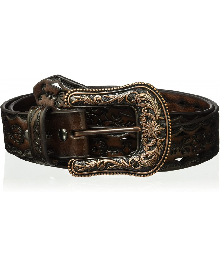 ARIAT Women's Copper Buckle Triangle Cut Out Belt at  Women’s Clothing store