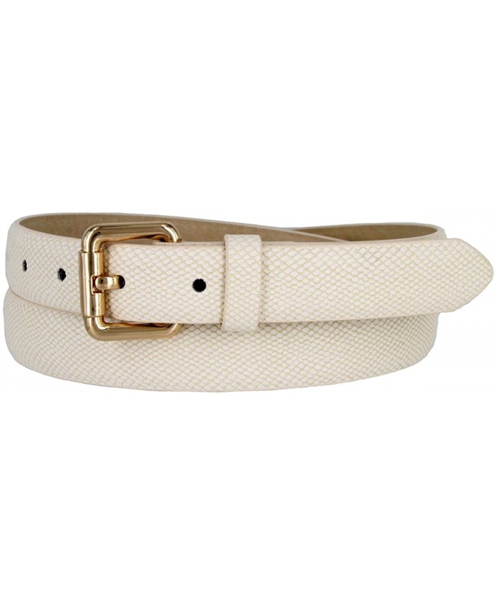 Skinny Women's Snakeskin Embossed Leather Casual Dress Fashion Belt 1 7085 at  Women’s Clothing store