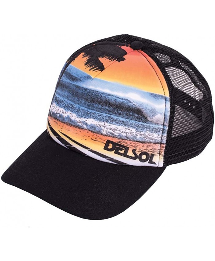 Del Sol Color-Changing One Size Fits All Snapback Trucker Hat - Baseball Hat With Mesh Back - Adjustable Snap-Back Closure