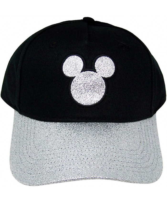 Disney Silver Tone Glitter Mickey Mouse Baseball Cap at  Men’s Clothing store