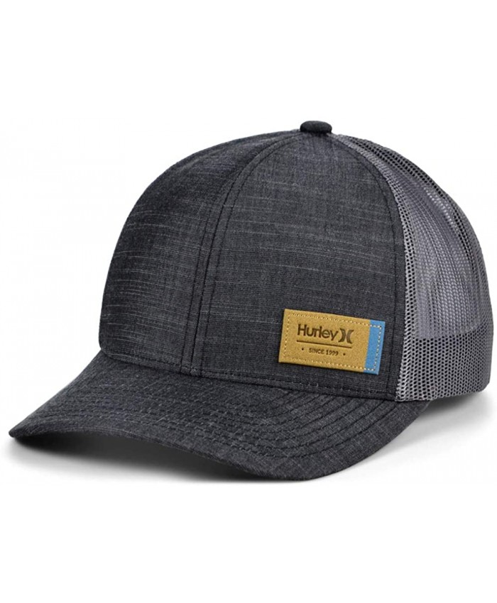 Hurley Cardiff Trucker Adjustable Hat Black Gray at  Men’s Clothing store