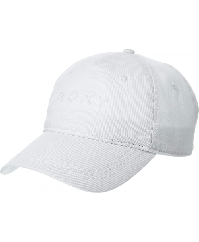 Roxy Women's Dear Believer Logo Baseball Hat Snow White 211 One Size