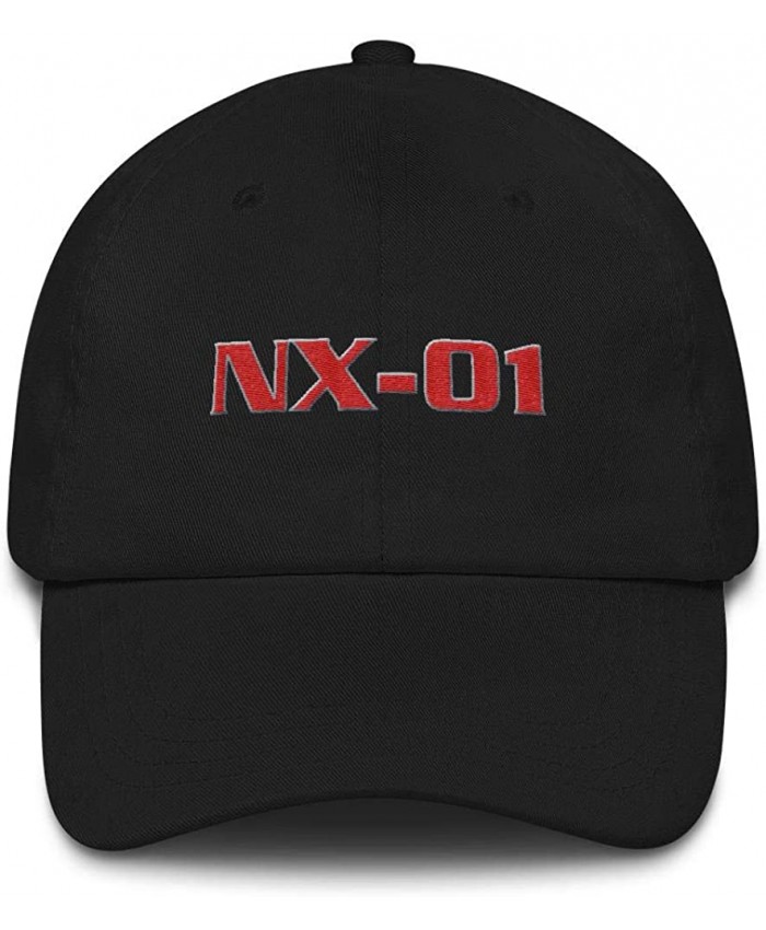 Star Trek Enterprise NX-01 Embroidered Hat Black at Men’s Clothing store