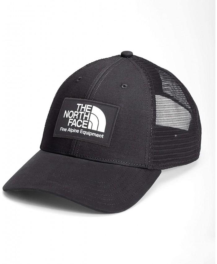 The North Face Men's Mudder Trucker Hat w Logo Patch TNF Black Berkeley California 1968 One Size