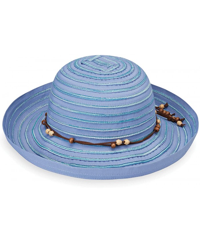 Breton Sun Hat – UPF 50+ Lightweight Packable Broad Brim Designed in Australia Hydrangea at  Women’s Clothing store