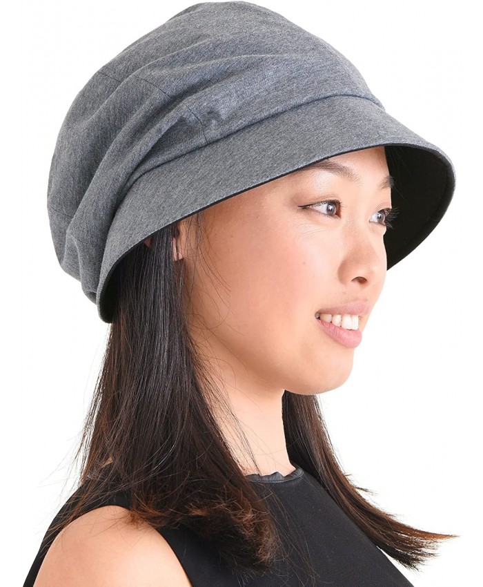 CHARM Womens Organic Cotton Sun Hat - SPF50 Japanese Design Soft UV Protection Anti-Aging Dark Gray at  Women’s Clothing store