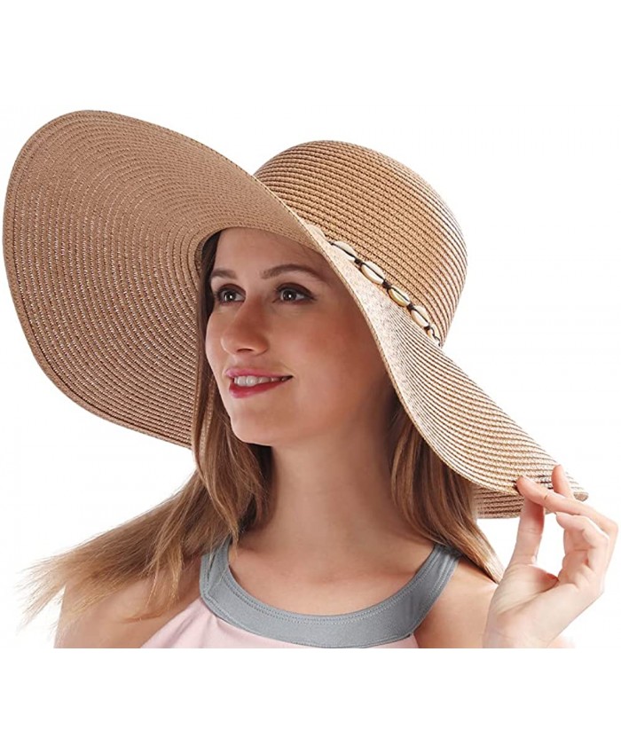 Straw Hat for Women Summer Sun Hat for Beach Gardening Hiking Packable Sun Hat Women Offers Sun Protection Hat for Summer UV Hat at  Women’s Clothing store