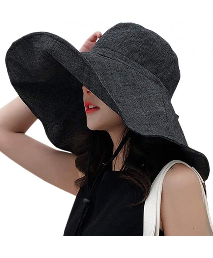 Sun Hat for Women Women's Wide Brim Sun Hat Summer Beach Hats for Women Packable Reversible Bucket Hat UV Sun Protection