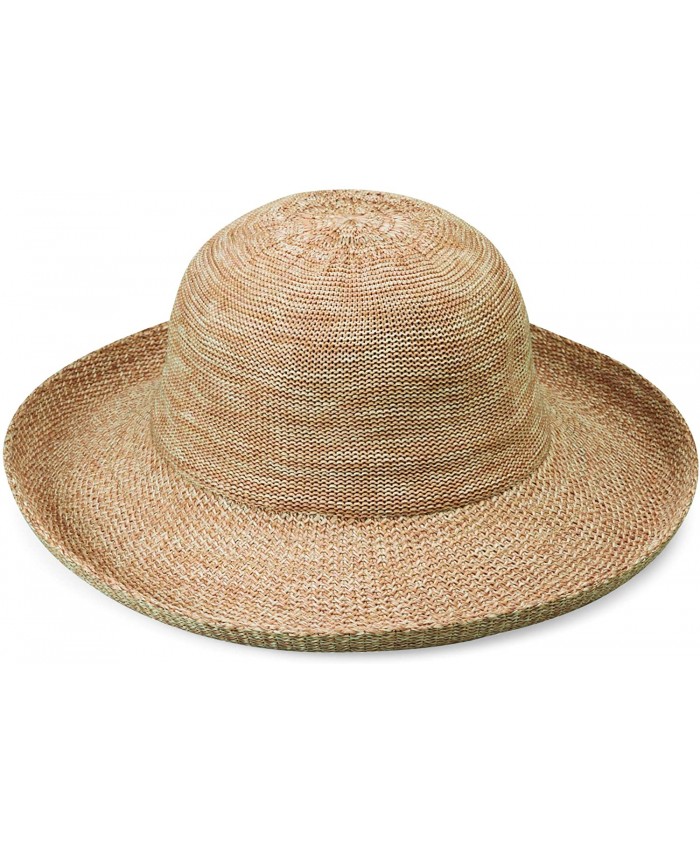 Wallaroo Hat Company Women’s Victoria Sun Hat – Ultra Lightweight Packable Broad Brim Modern Style Designed in Australia Mixed Camel at  Women’s Clothing store Sun Hats