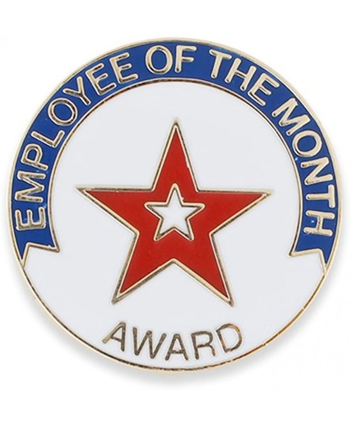Employee of The Month Award Enamel Lapel Pin 12 Pins - Full Year Set!