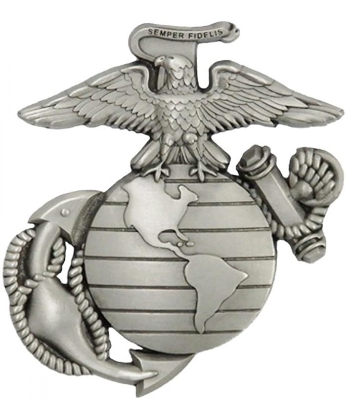Indiana Metal Craft US Marine Corps EGA Solid Pewter Lapel Pin Made in USA.