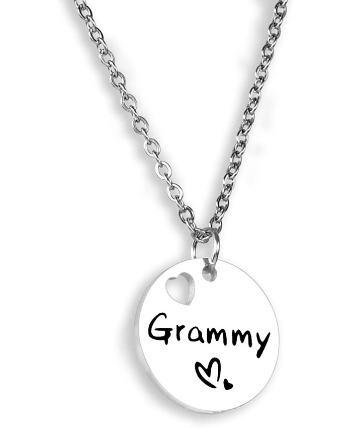 Kivosliviz Grammy Gifts Necklace for Women Best Grammy Jewelry Grammie Ideas for Grammy Charm Necklaces Grammy Necklace