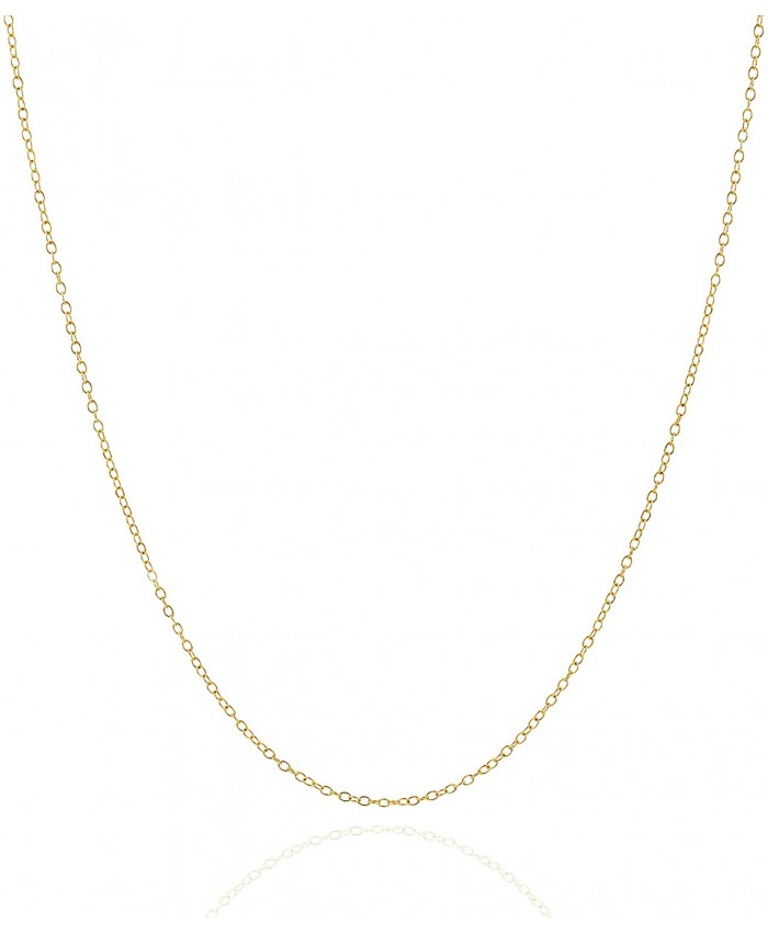 Jewelry Atelier Gold Chain Necklace Collection - 14K Solid Yellow Gold Filled Cable Pendant Link Chain Necklaces for Women and Men with Different Sizes 2.0mm 2.7mm or 3.6mm |