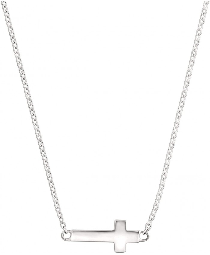Silpada 'Simplex Cross' Horizontal Cross Pendant Necklace in Sterling Silver 16 Silpada