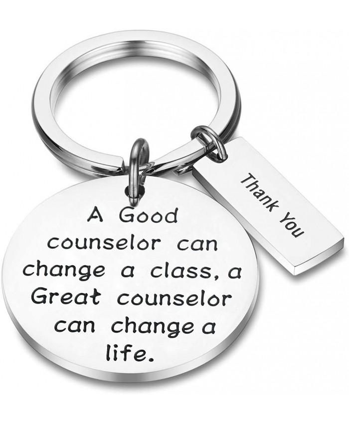 AKTAP Counselor Gifts School Counselor Keychain A Good Counselor Can Change A Class A Great Counselor Can Change A Life Thank You Key Chain Gifts for Teacher Counselor Counselor Keychain