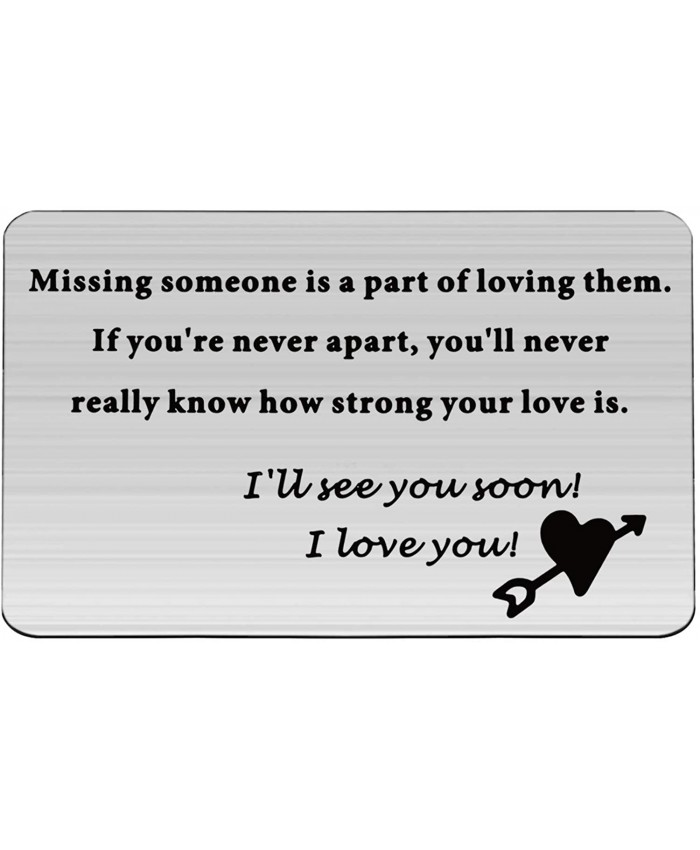 ENSIANTH Missing Someone is a Part of Loving Them Missing Someone Wallet Card